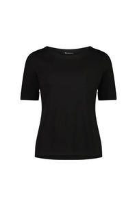 Vassalli 4262 Boat Neck Top Black