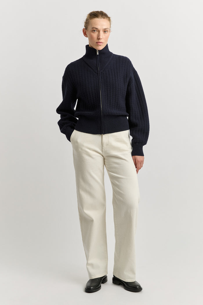 Toorallie Grid Knit Zip Through 5126