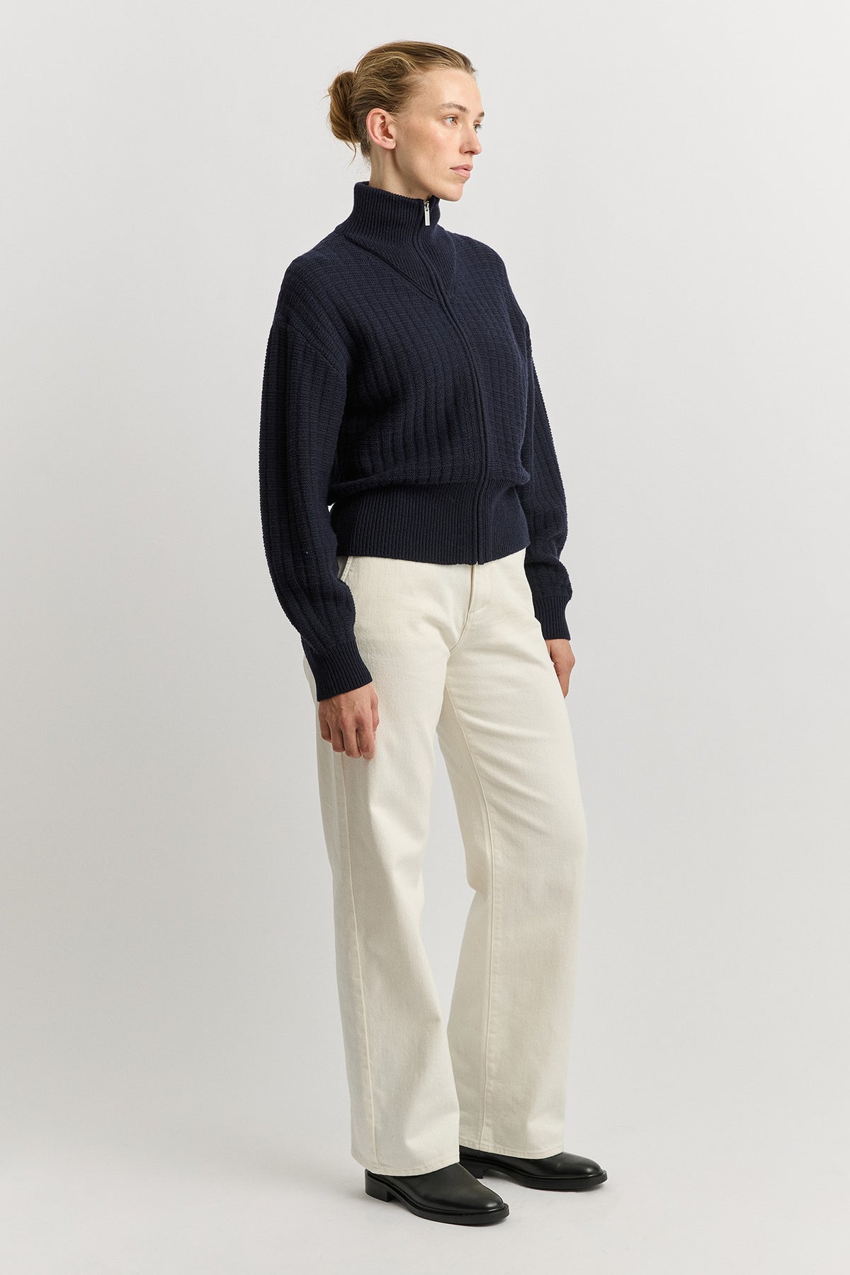 Toorallie Grid Knit Zip Through 5126