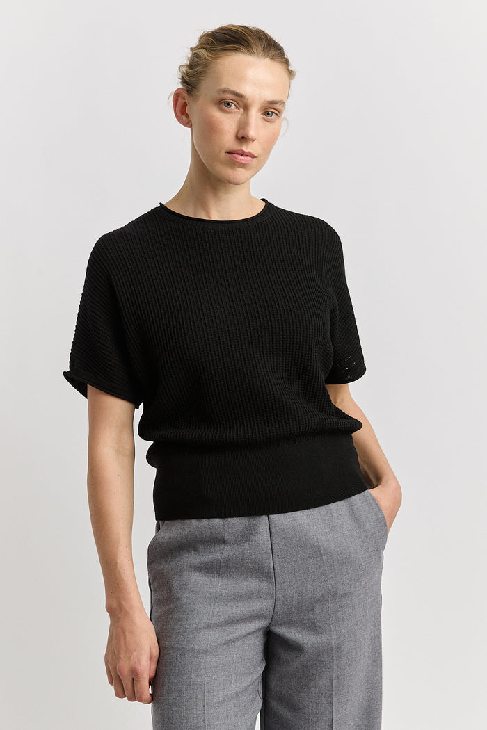 Toorallie Pointelle Knit Dolman 5162