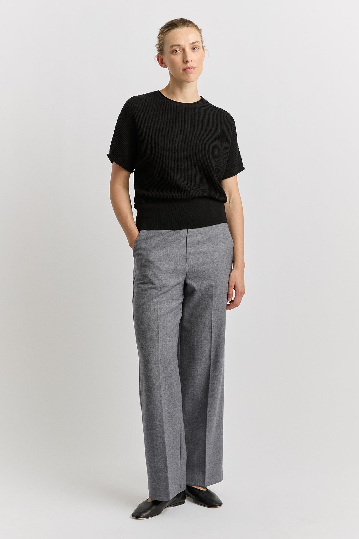 Toorallie Pointelle Knit Dolman 5162