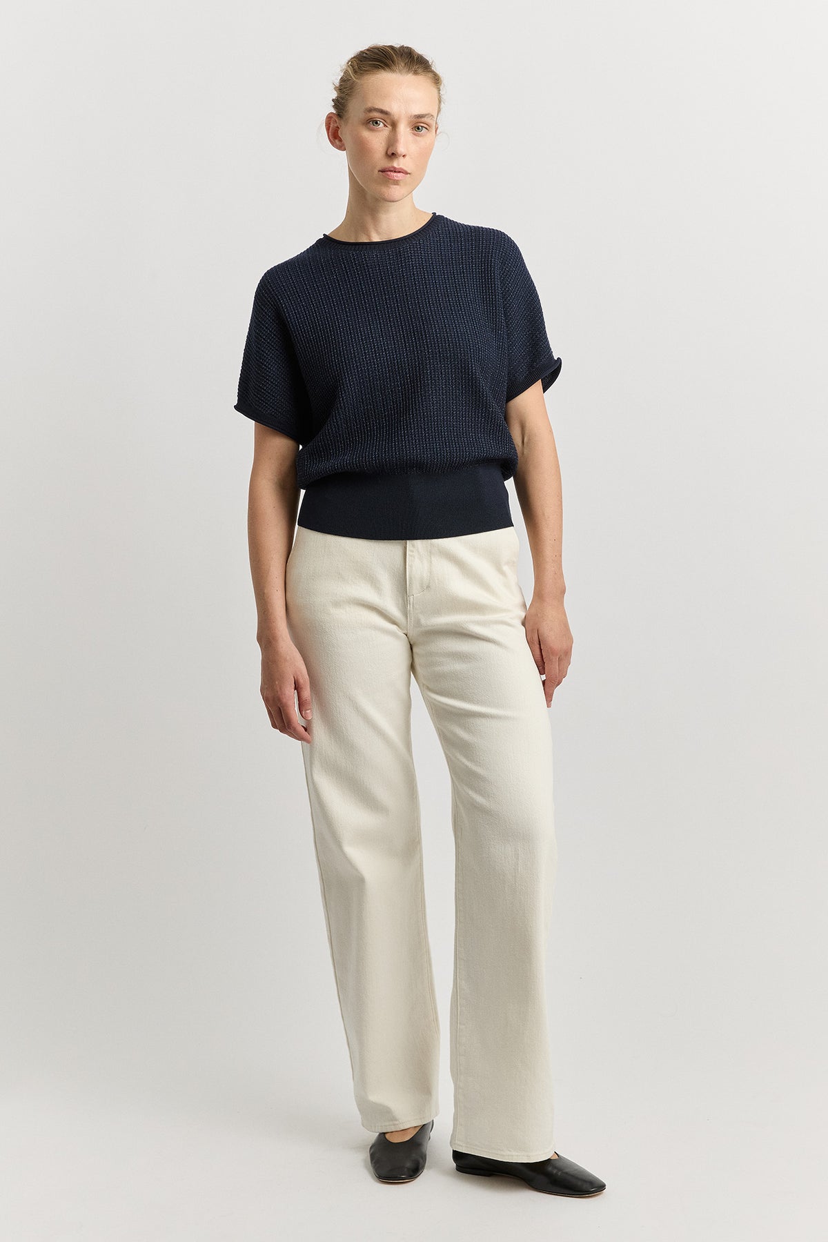 Toorallie Pointelle Knit Dolman 5162