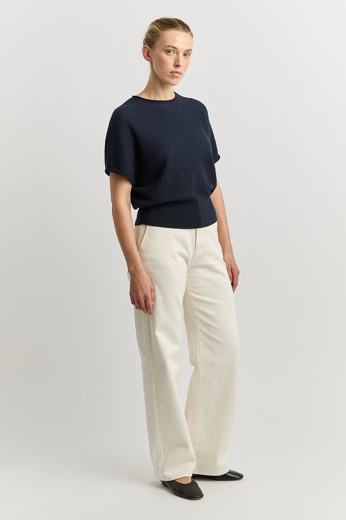 Toorallie Pointelle Knit Dolman 5162