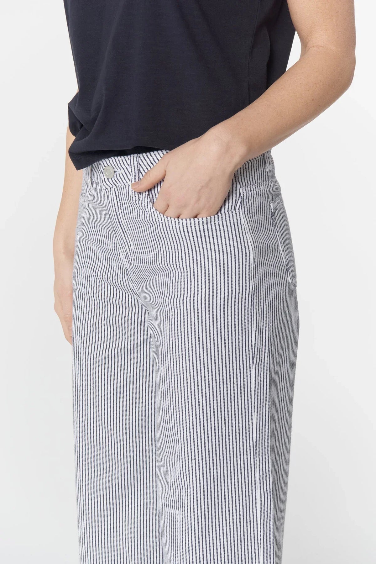 Goondiwindi Wide Leg Striped Jeans