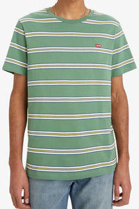 Levi's Original Housemark T-Shirt in  Varsity Stripe Myrtle Jersey 56605-0234