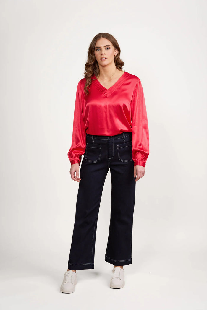 Vassalli 5995A Ink Denim Ankle Grazer Pant