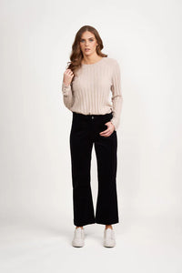 Vassalli 5995AM Wide Leg Ankle Grazer Corduroy Pant