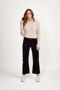 Vassalli 5995AM Wide Leg Ankle Grazer Corduroy Pant