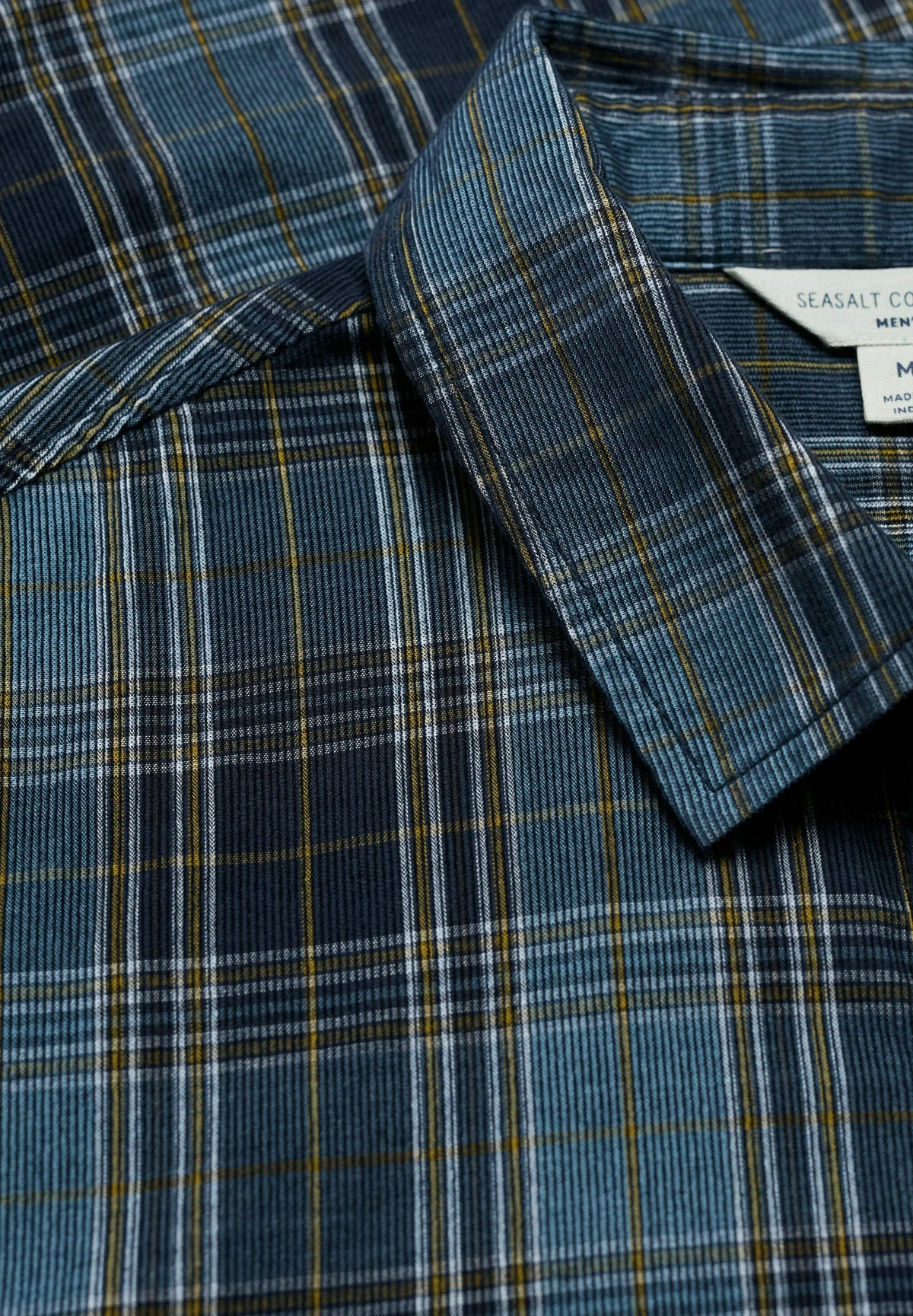 Seasalt Men's Shoreman Printed Cord Shirt in Gerens Hydrangeas