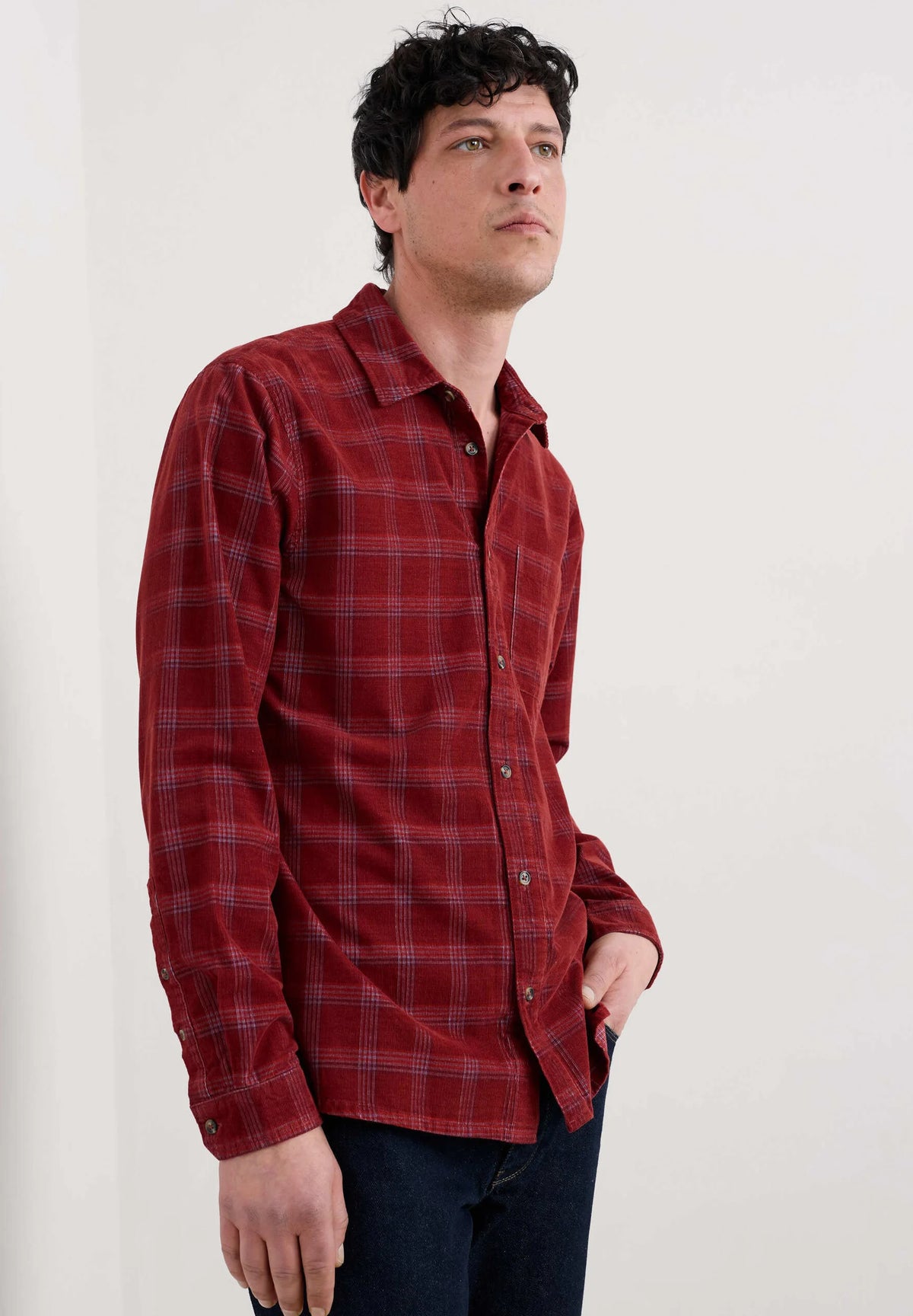 Seasalt Men's Shoreman Shirt in Gawan Conker