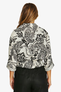 Bohemia Jacket in Black/Flax 4148A