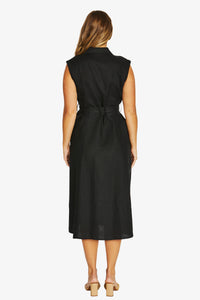 Double Breasted Dress in Black 5009A