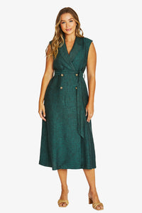 Double Breasted Dress in Jungle 5009A