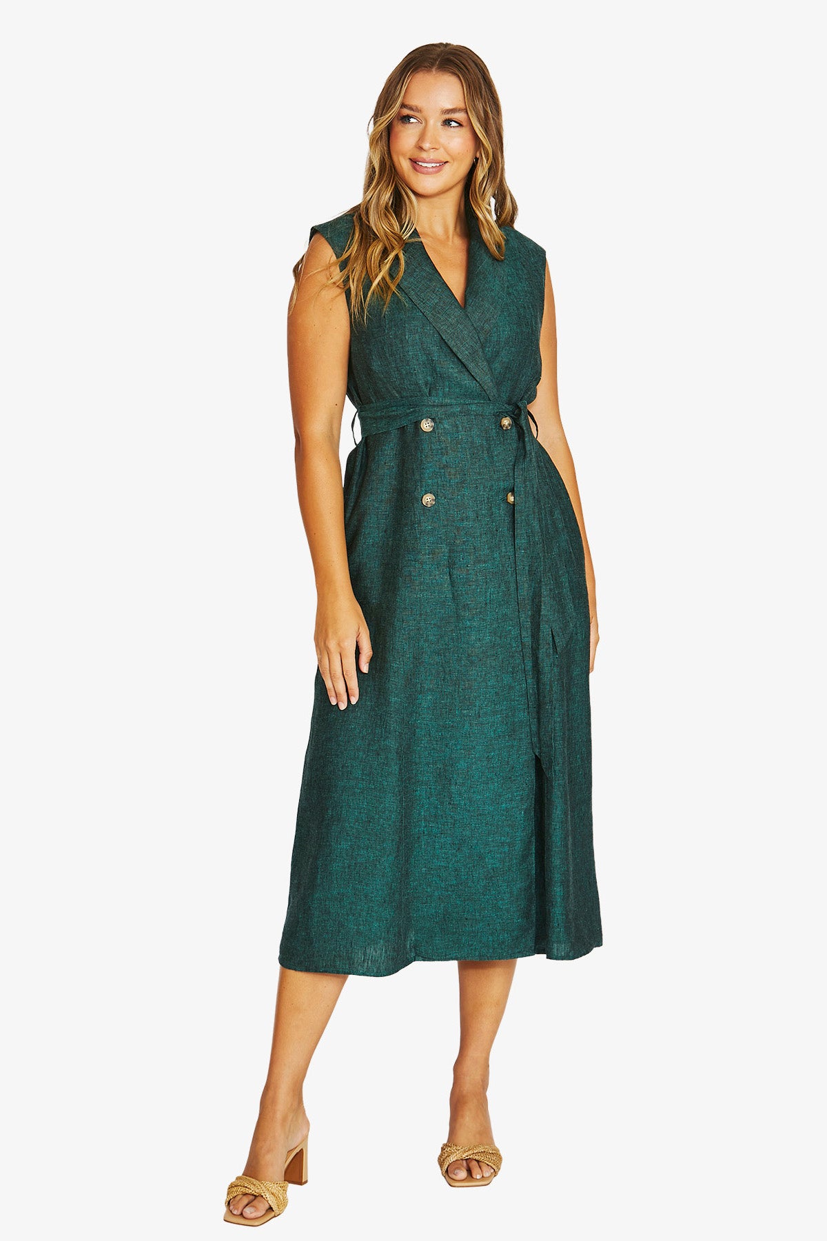 Double Breasted Dress in Jungle 5009A