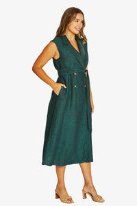 Double Breasted Dress in Jungle 5009A