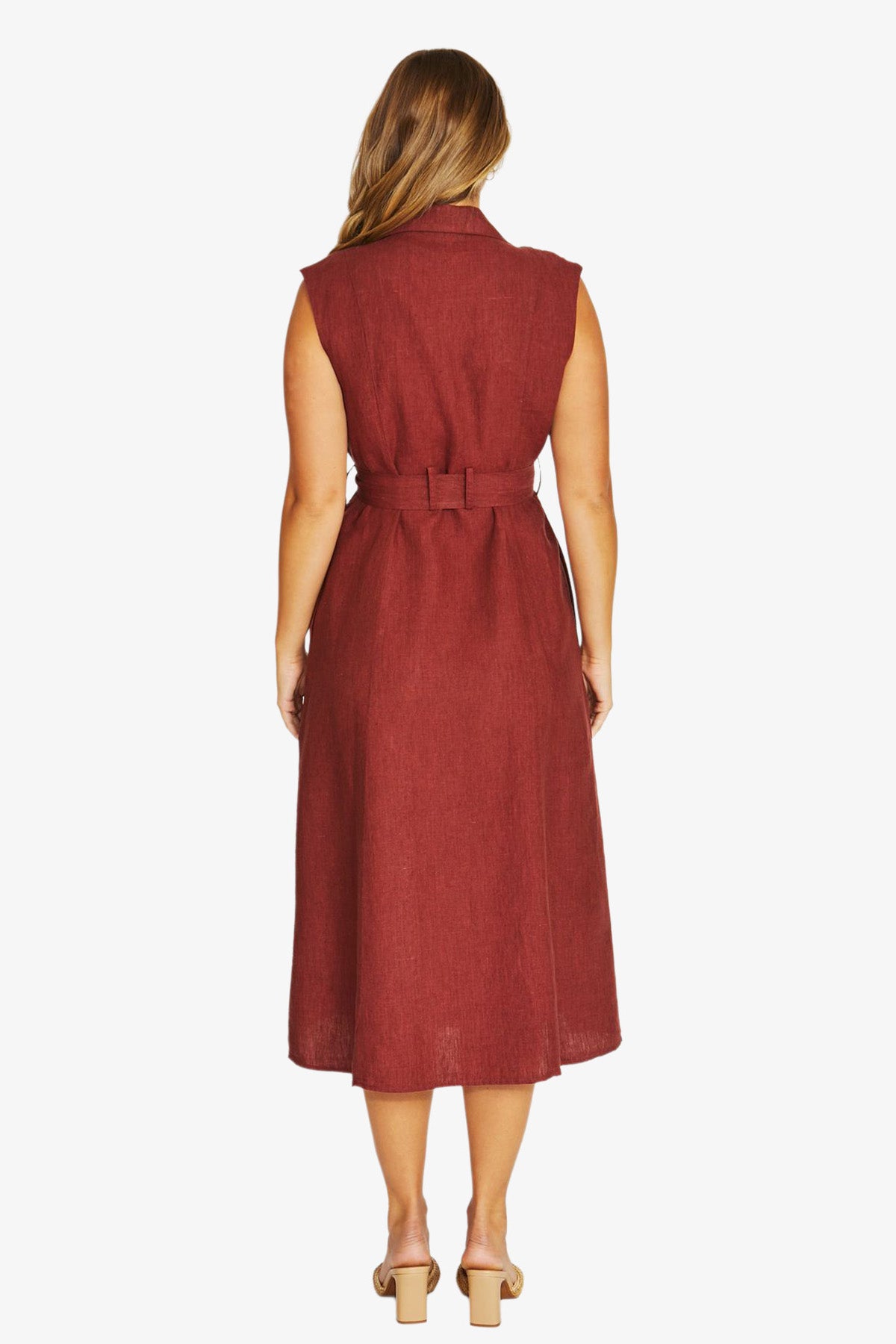 Double Breasted Dress in Raisin 5009A