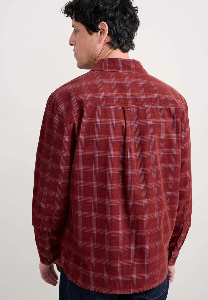 Seasalt Men's Shoreman Shirt in Gawan Conker