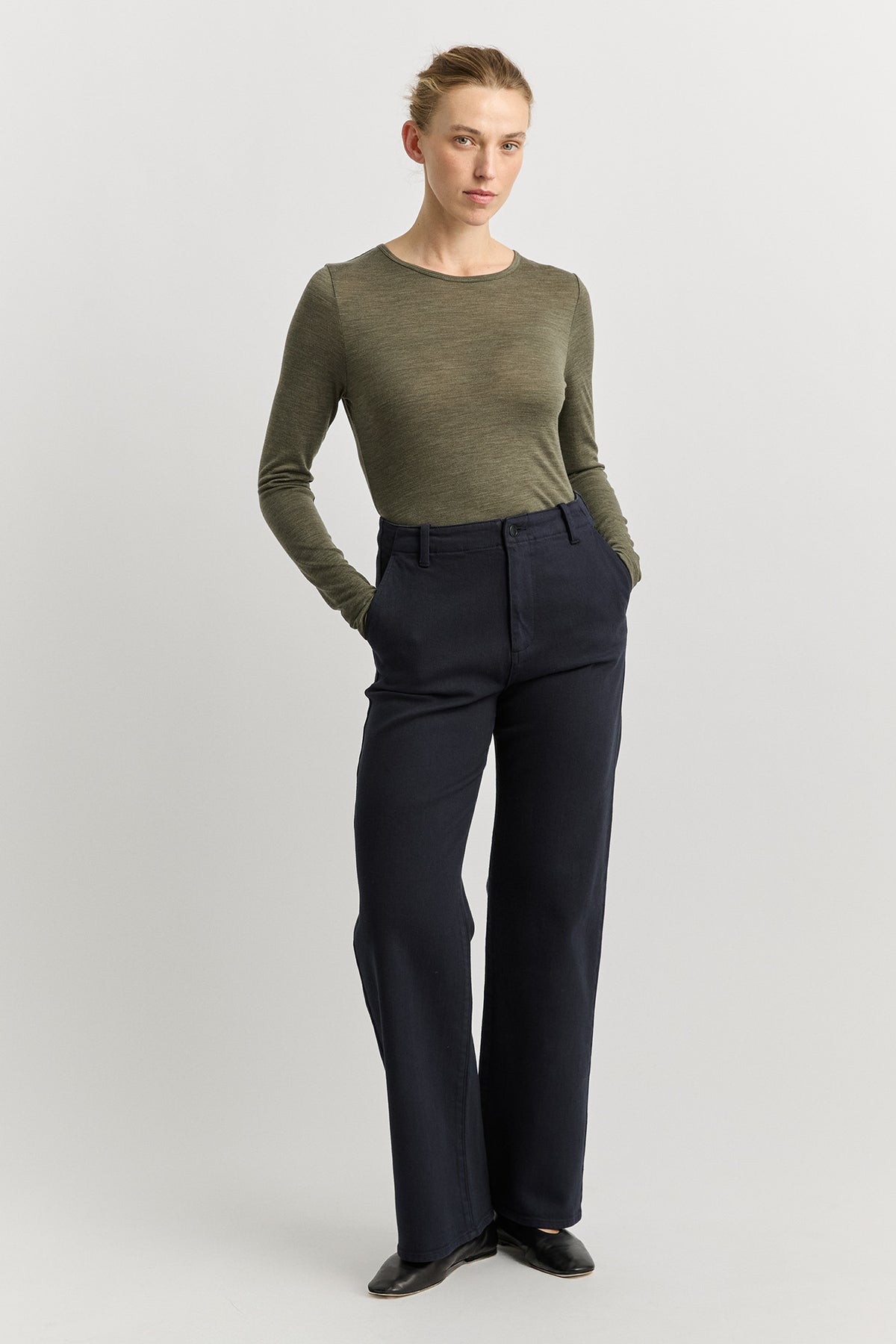 Toorallie Crew Merino L/S Tee 667