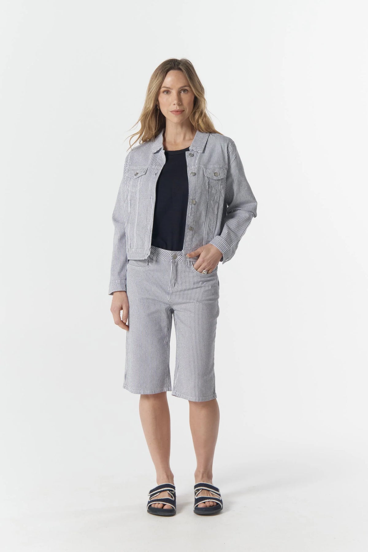 Goondiwindi Stripe Jean Jacket