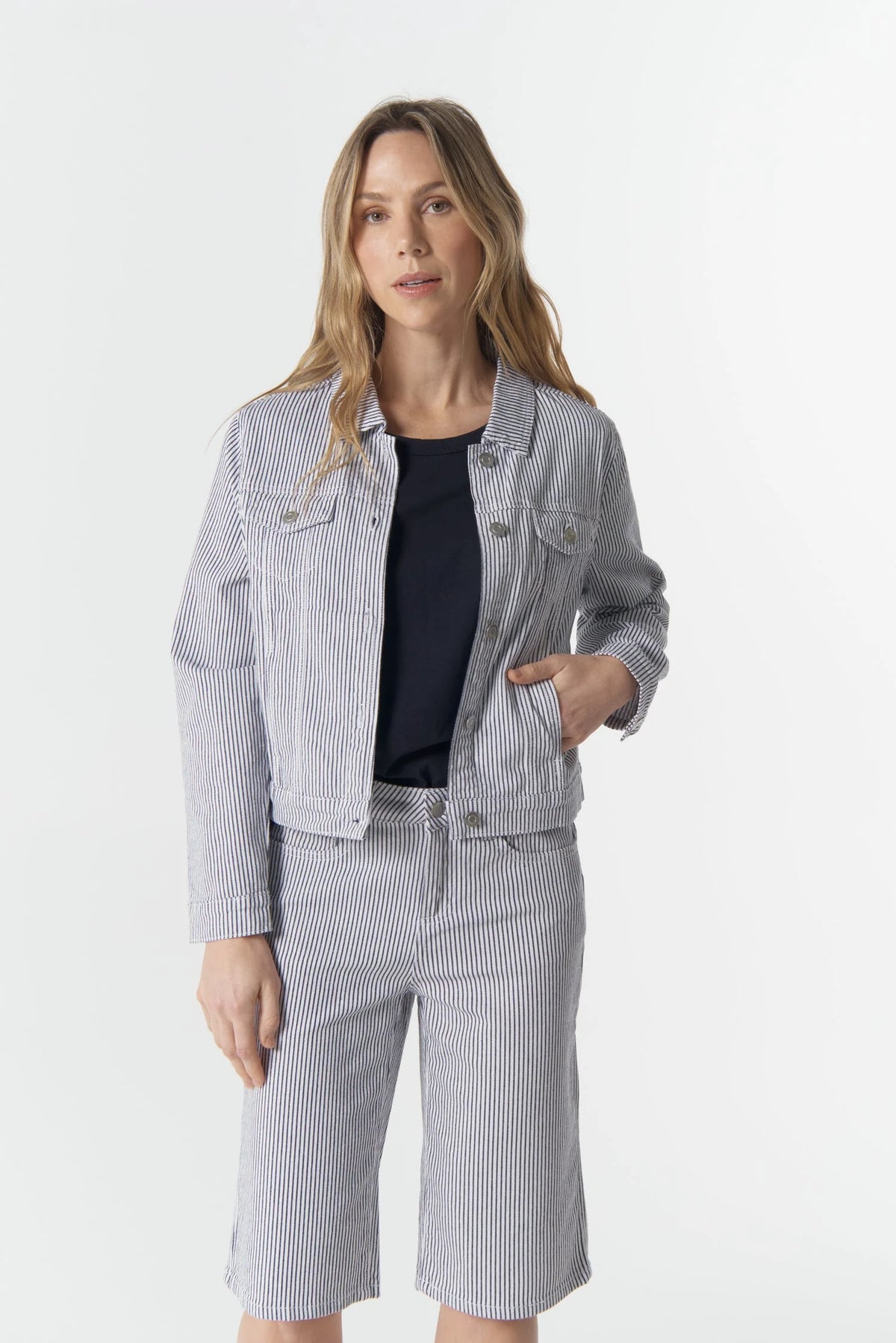 Goondiwindi Stripe Jean Jacket