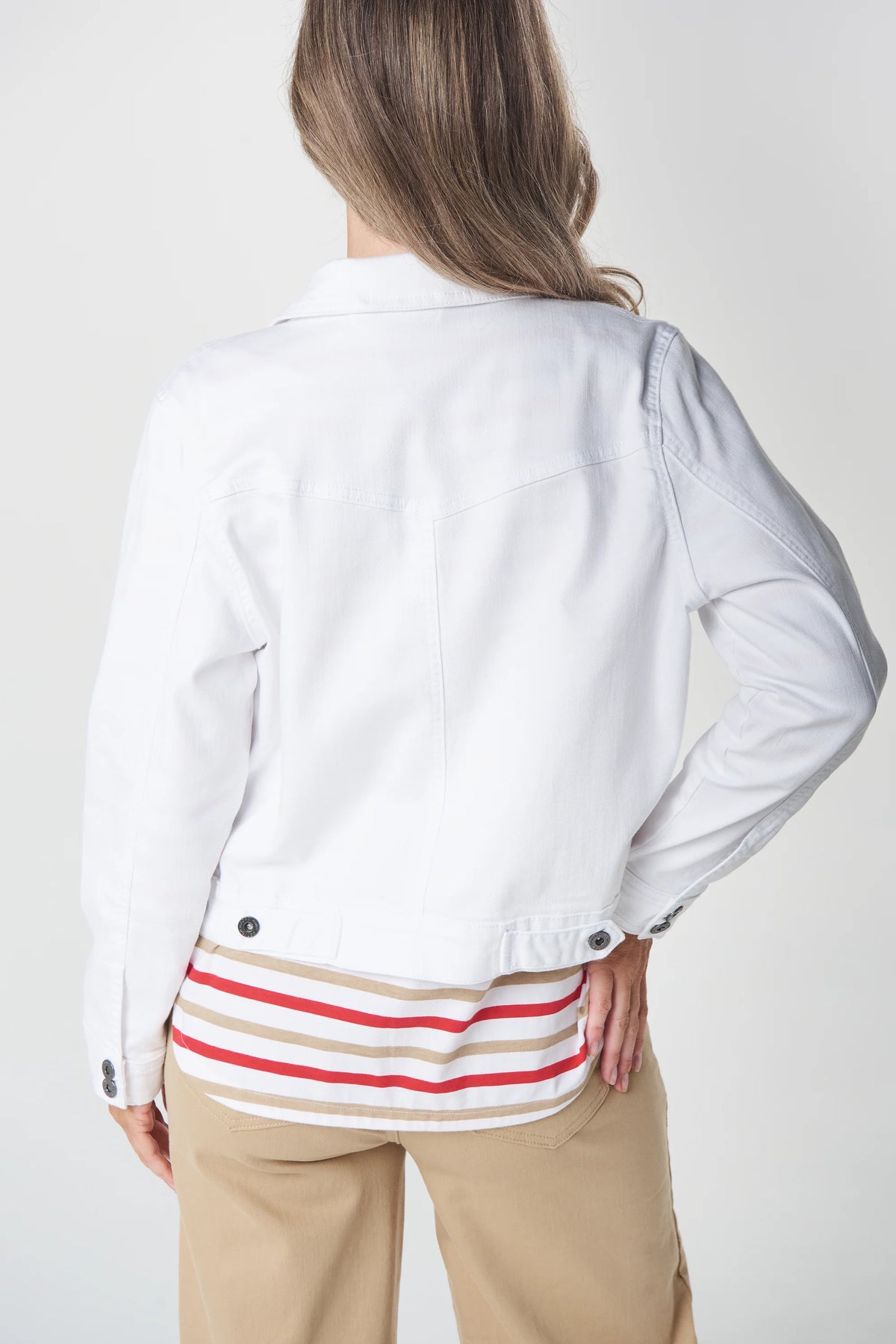 Goondiwindi Ray Denim Jacket in White