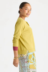 LD + Co Colour Block Cardi in Arcadia LC 8869