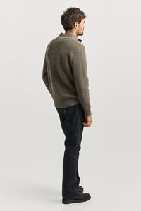 Toorallie Men's Button Tab Sweater in Falcon 8052