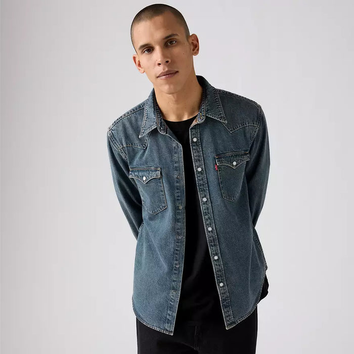 Levi's Barstow Western Denim Shirt Freeport Brown 85744-0103