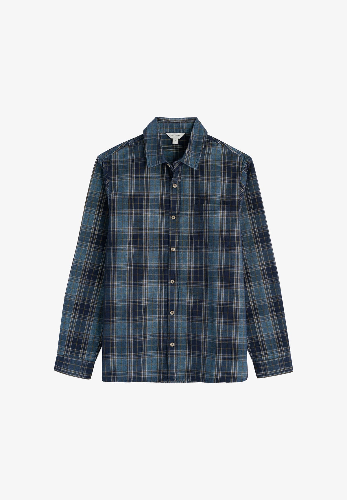 Seasalt Men's Shoreman Printed Cord Shirt in Gerens Hydrangeas