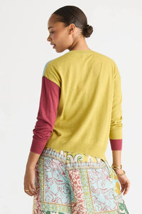 LD + Co Colour Block Cardi in Arcadia LC 8869