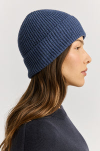 Toorallie Fine Rib Beanie in Black, French Navy, Galaxy and Poppy