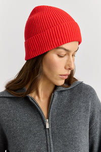 Toorallie Fine Rib Beanie in Black, French Navy, Galaxy and Poppy