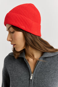 Toorallie Fine Rib Beanie in Black, French Navy, Galaxy and Poppy