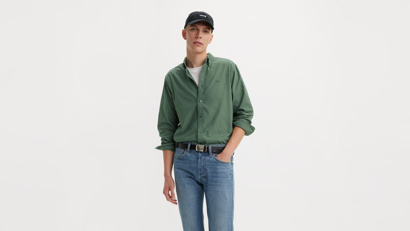 Men's Levi's Authentic Button Down Shirt in Mill Forest