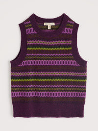 Seasalt Annik Vest in Modernist Grape Oak Mix