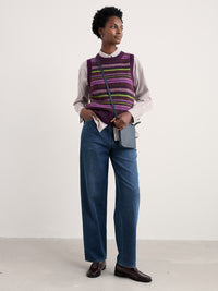 Seasalt Annik Vest in Modernist Grape Oak Mix
