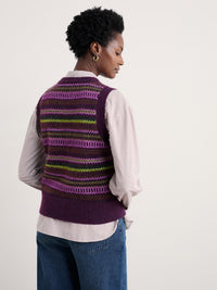 Seasalt Annik Vest in Modernist Grape Oak Mix
