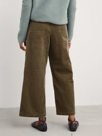 Seasalt Asphodel Cord Trousers in Dark Seagrass