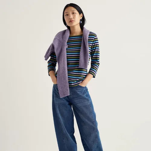 Seasalt Sailor Top in Tri Mini Cornish Lagoon