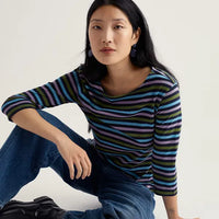 Seasalt Sailor Top in Tri Mini Cornish Lagoon