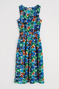 Belle Dress - Screenprint Floral Chalk