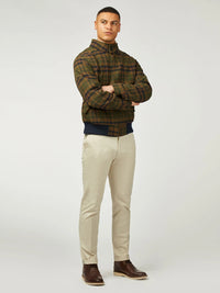 Ben Sherman Wool Check Harrington Jacket