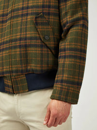 Ben Sherman Wool Check Harrington Jacket