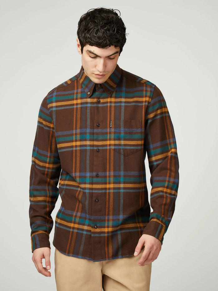 Ben Sherman Oversized Brushed Check Shirt