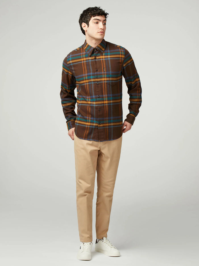Ben Sherman Oversized Brushed Check Shirt