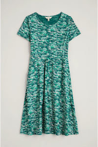 Seasalt S/S April Dress - Helford Boats Dark Wreckage