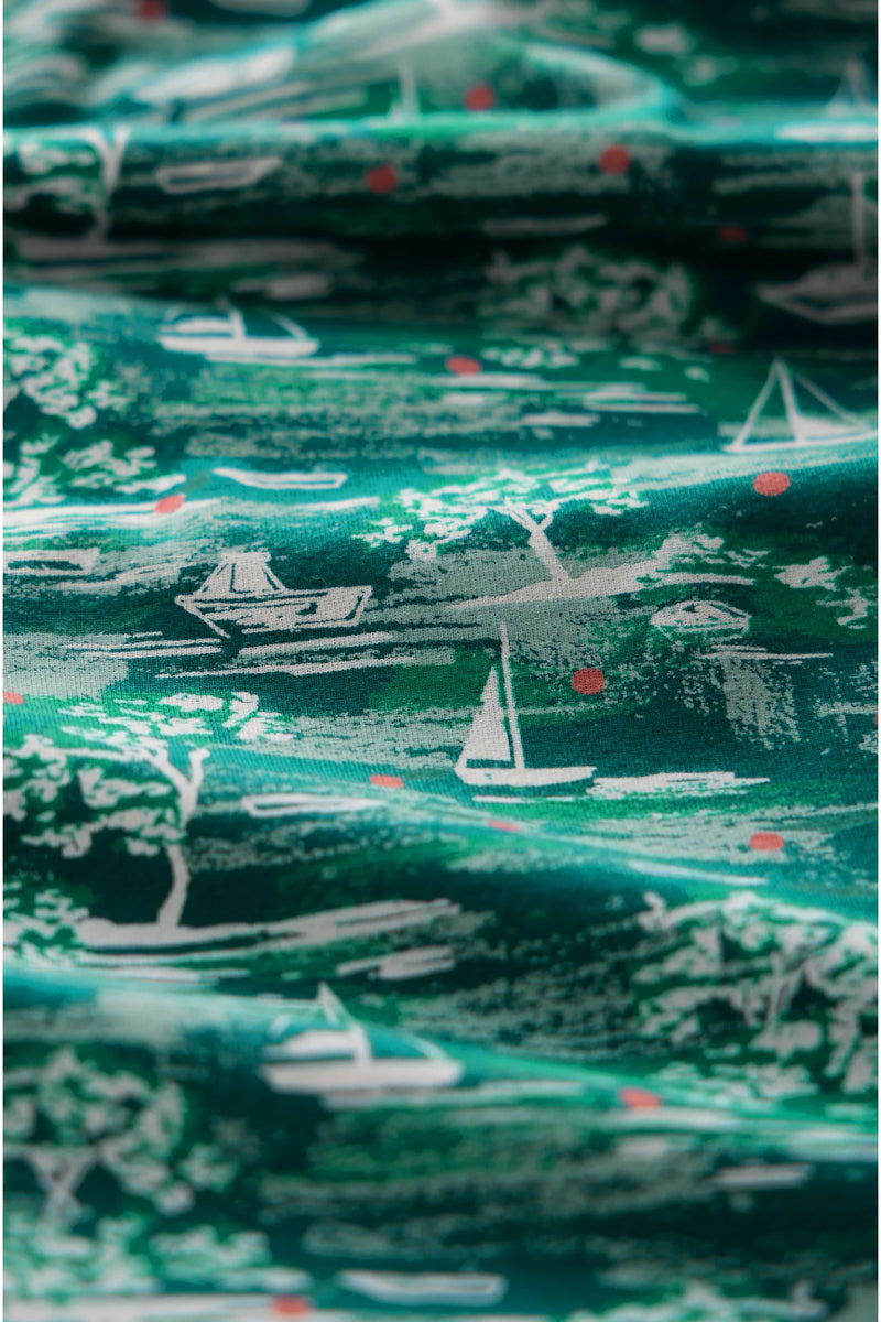 Seasalt S/S April Dress - Helford Boats Dark Wreckage