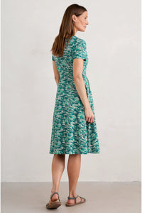 Seasalt S/S April Dress - Helford Boats Dark Wreckage