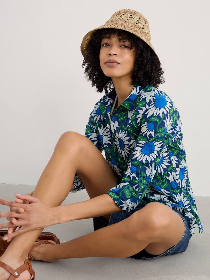 Seasalt Larissa Shirt Bold Sunflower Marine