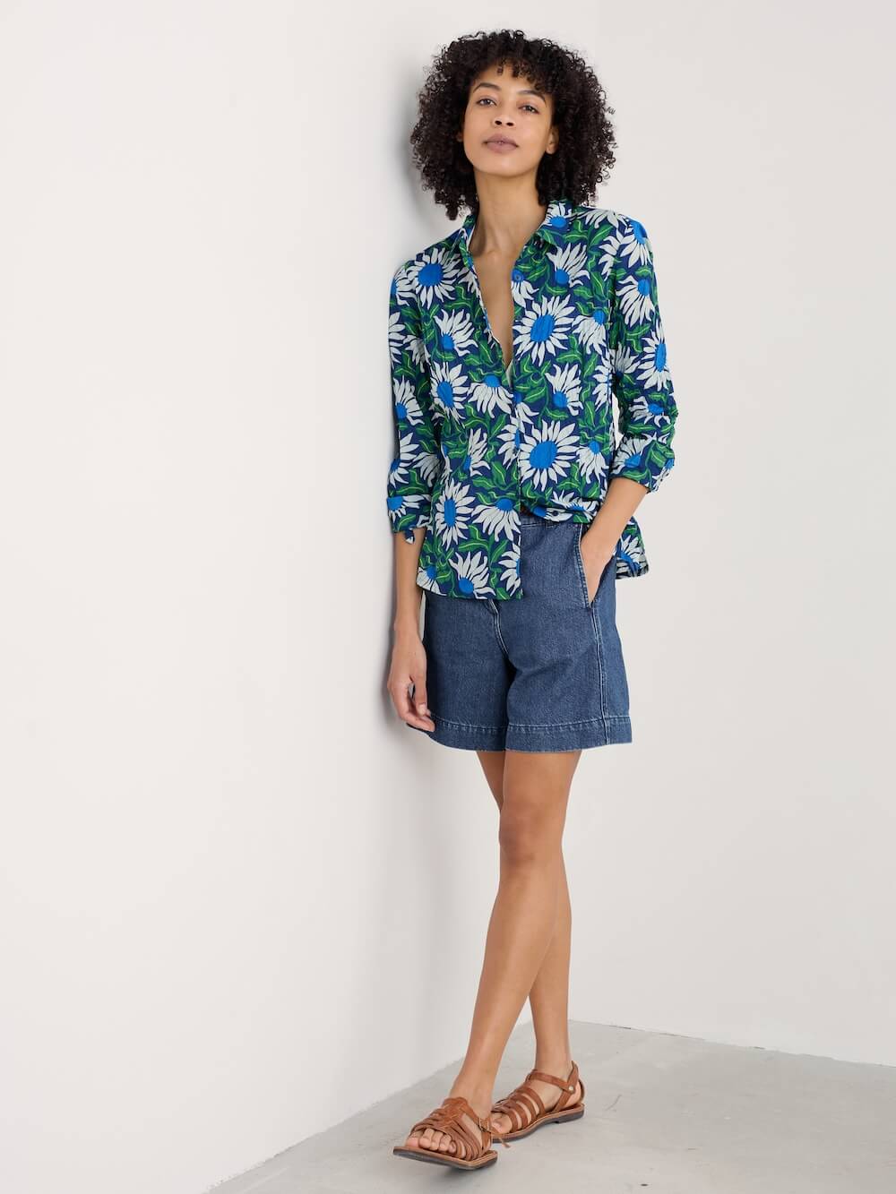 Seasalt Larissa Shirt Bold Sunflower Marine